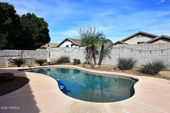Newer Pool vacuum. Water replaced and pump upgraded in 2025. Ready for you to step in and cool off!