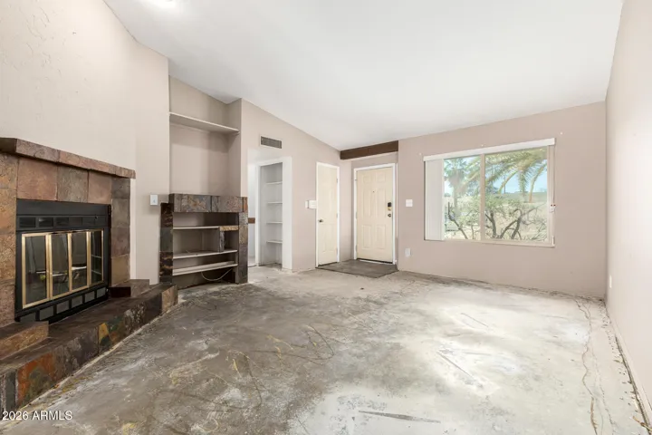 Family Room w/ Wood Burning Fireplace