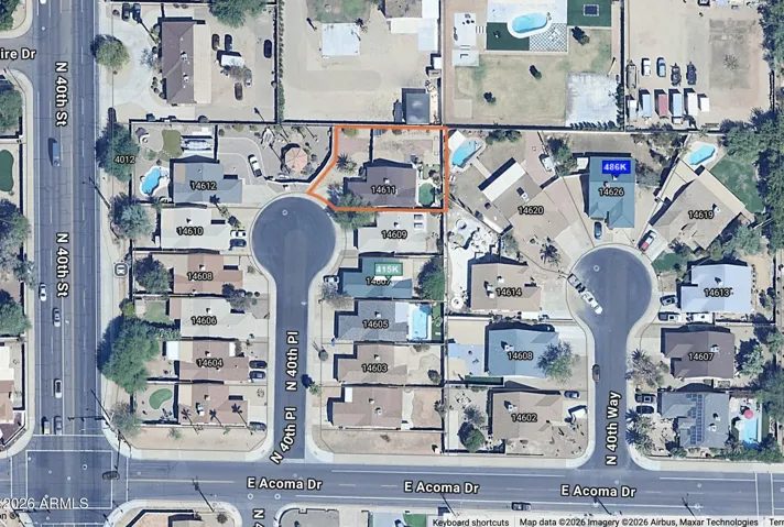 Cul De Sac Lot Near Paradise Valley Community College
