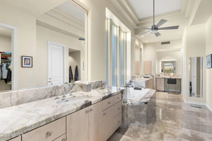 Updated in 2024 - modern cabinetry, fixtures, & waterfall counters