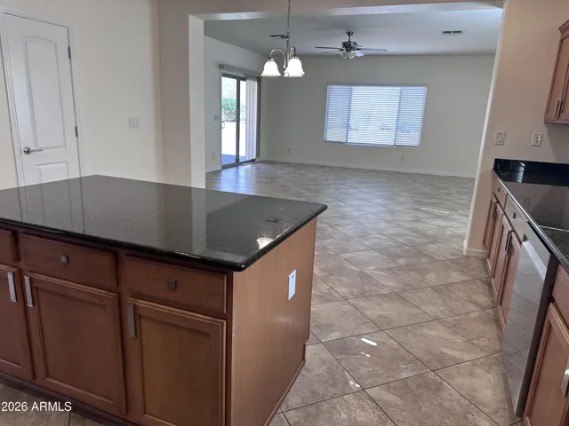 Kitchen looking to family room