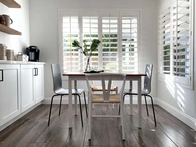 Enjoy casual dining in the eat-in kitchen.