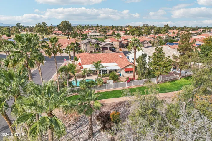 Private Lot backing to the community walking path