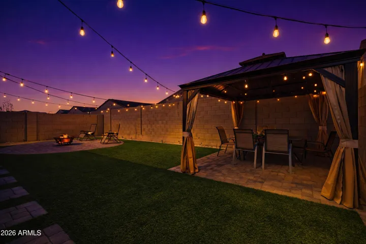 Gazebo + Lighting + Mister System