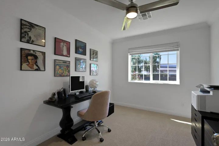 currently bedroom 3 is utilized as an office