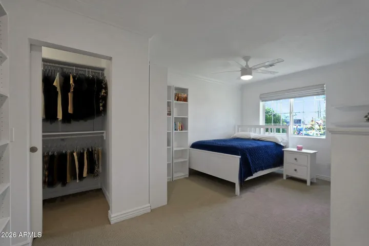 huge bedroom two has walk in closet!