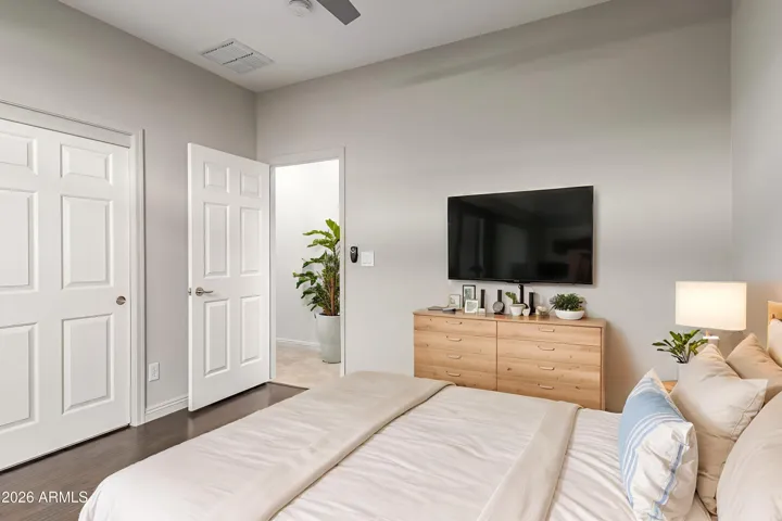 Thoughtfully positioned, the second bedroom offers comfort and flexibility in a light filled setting.