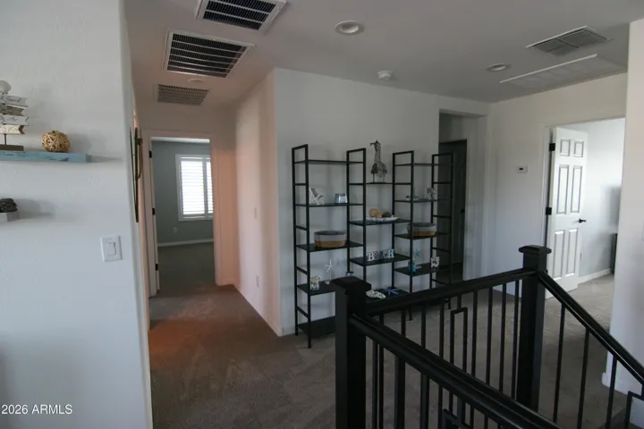 Rought Iron Spindles on Staircase