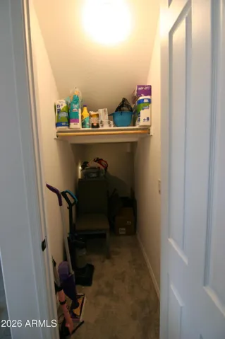 Storage under the stairs