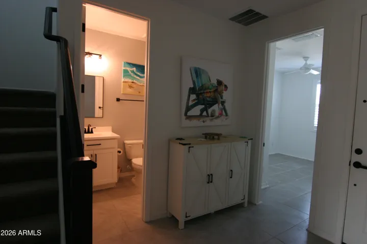 Mainfloor bathroom and bedroom