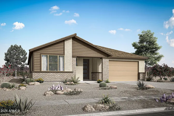 Rendering. Actual home color may vary.