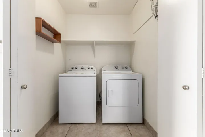 Inside laundry room