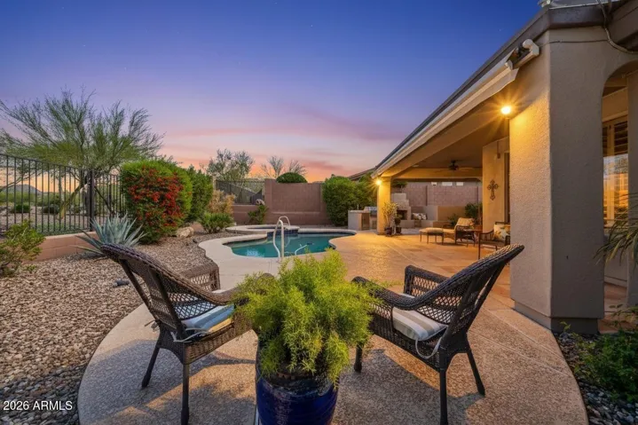 Backyard at Twilight