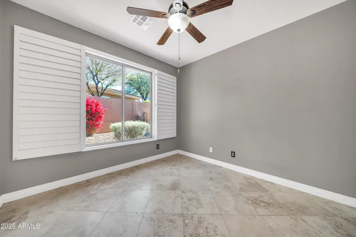 Den/Office with views of the side garden area