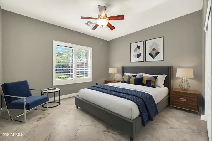 Second bedroom virtually staged