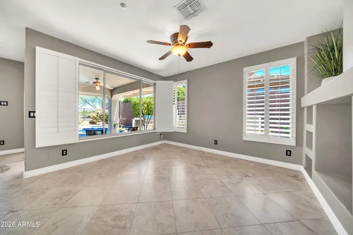 Spacious Family Room adjacent to kitchen