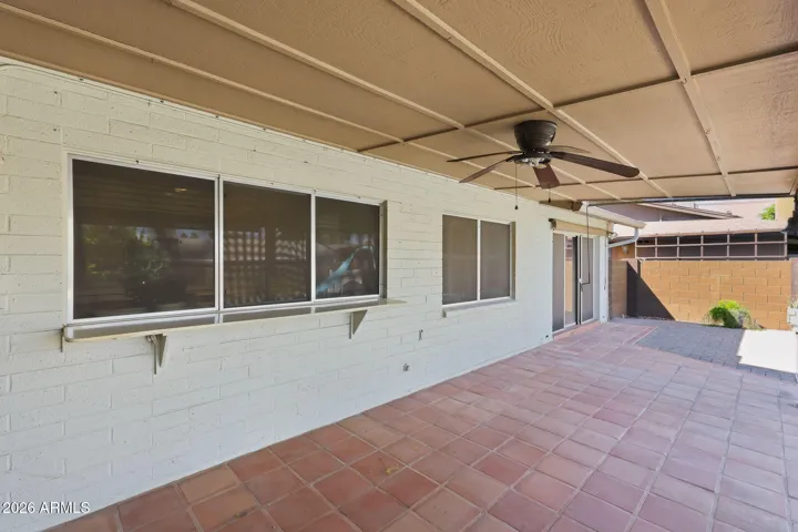 Huge extended back patio