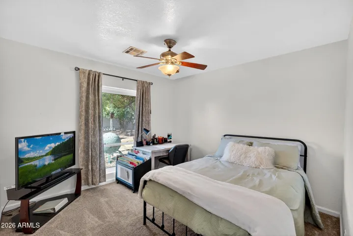 Plenty of room for bed, desk and TV