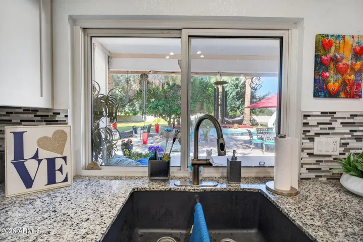 Granite sink with disposal