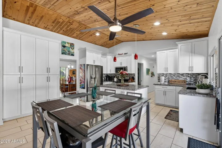 CUSTOM Cabinetry in Kitchen, and all 3 baths.