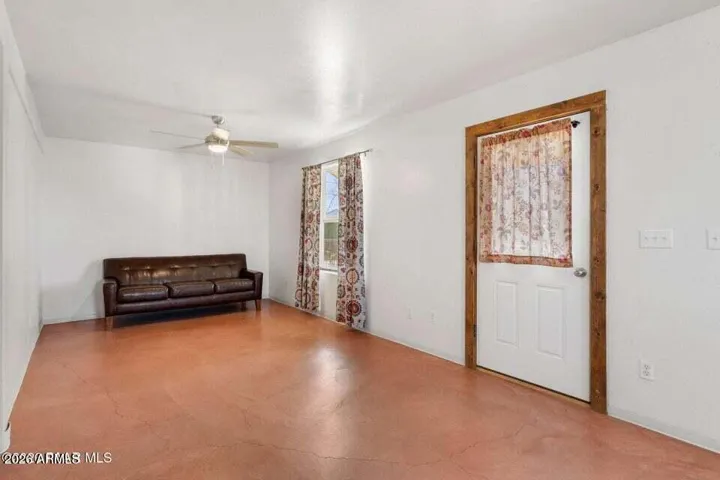 Studio Style Room, wall to garage can be removed for more space.