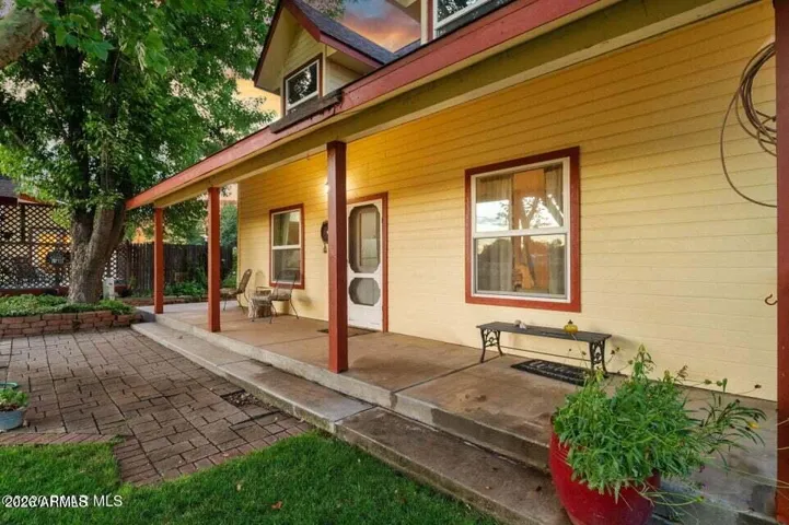 Covered Porch of Guest House.