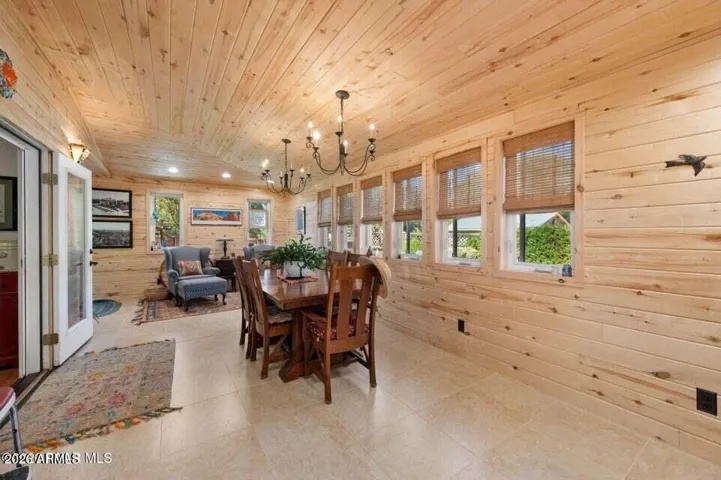 Ceiling and Walls are T&G Colorado Aspen.