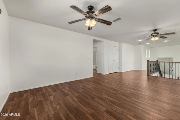 Huge upstairs loft with overlook!