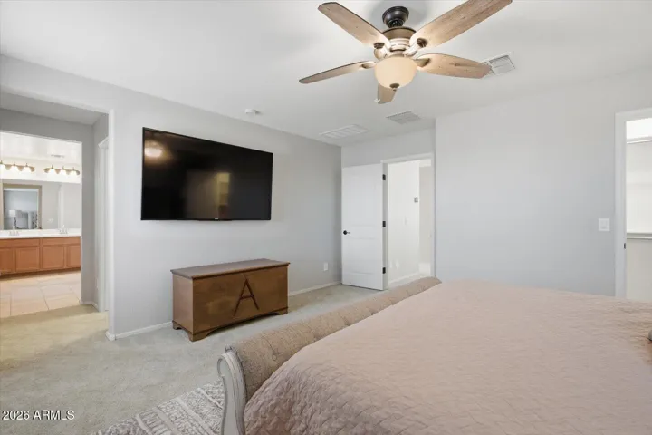 Split walk in closets