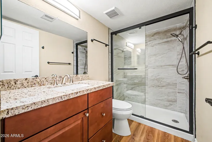 brand new shower, sink and toilet