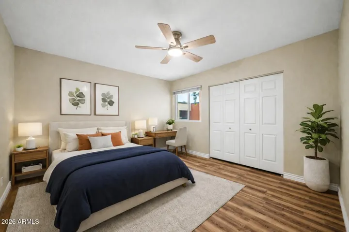 virtually staged bedroom 2