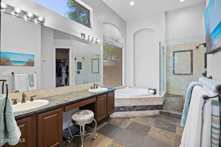 Primary Bath with Dual Sinks, Walk-in Shower, Soaking Tub & Walk-in Closet!