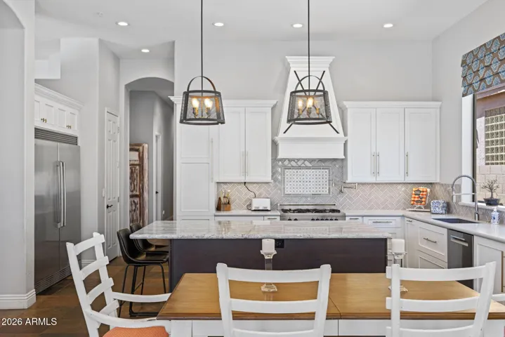 Remodeled Kitchen with Pendant Lighting!