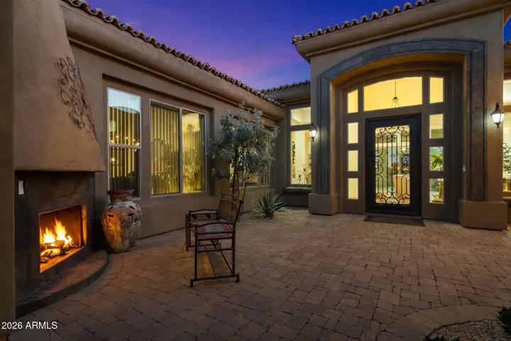 Iron and Glass Front Door