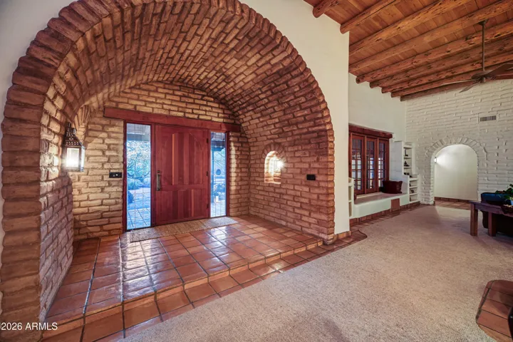 Magnificent adobe arched entry
