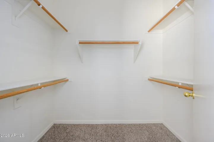 2nd closet space features walk in
