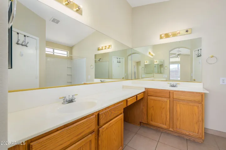 Featuring dual sinks and plenty of space