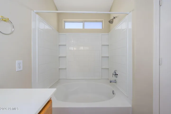 Combination garden soaking tub/shower