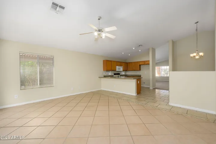 Looking towards the kitchen this generous space is yours to create!