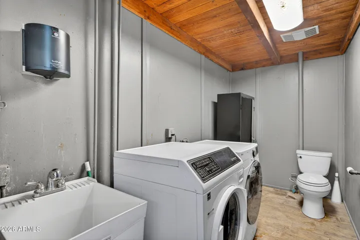 main barn bathroom and laundry