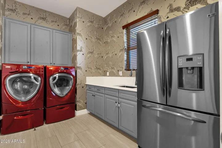 One of two laundry options, this mud room is on the main level.