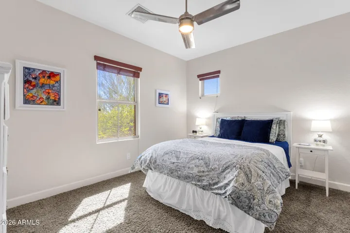 Fifth bedroom is ensuite with a walk in closet.