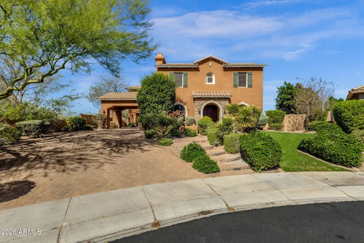 Very private cul de sac lot, with an extensive driveway for your family and guests.