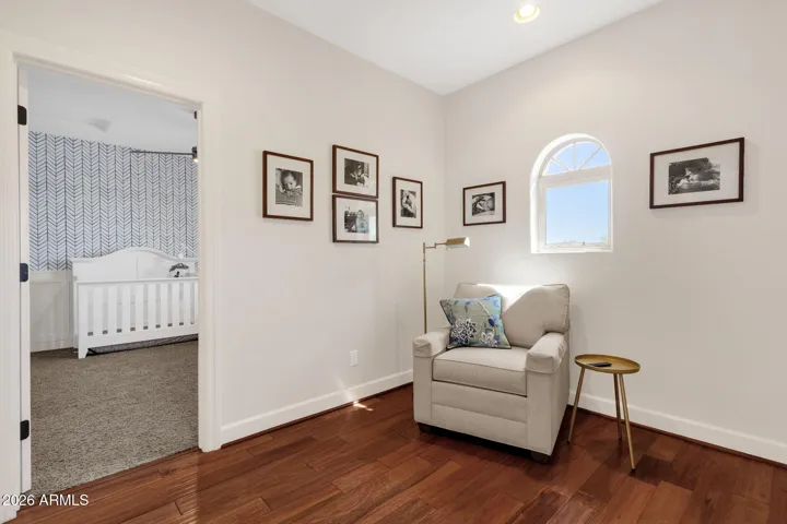 Reading nook in close proximity to the guest suite.