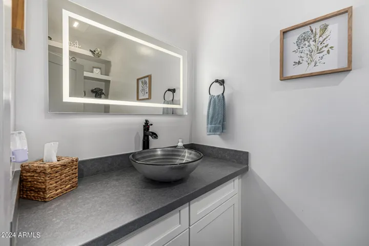 Main floor hall bath.