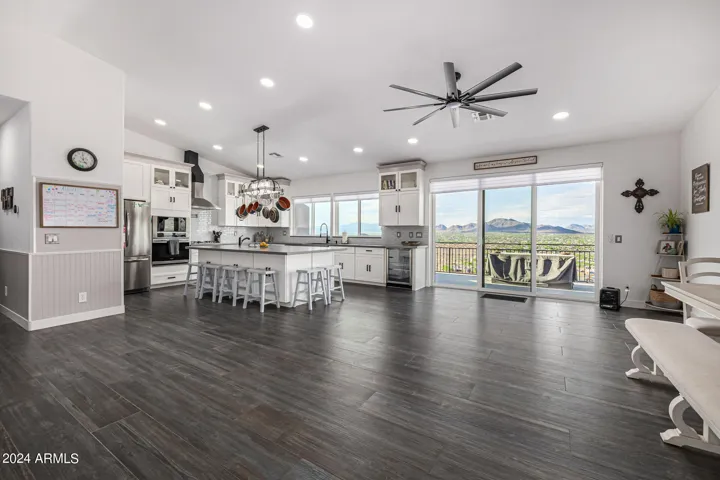Spacious open floor plan, main floor.
