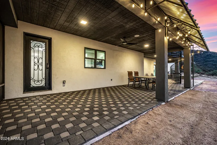 Basement patio.