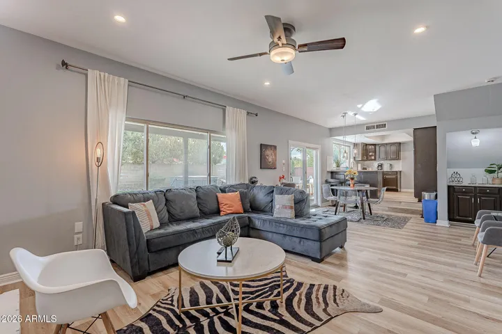 Open concept for easy entertaining