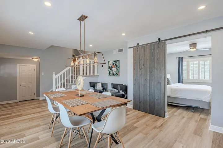 View from Dining into Den / flex space