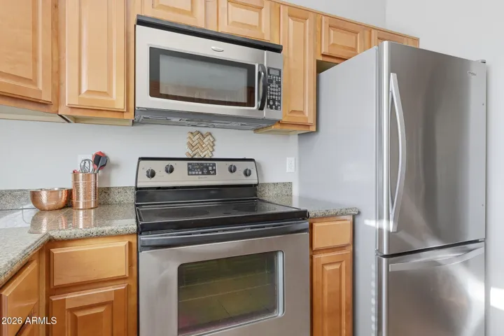 Equipped with Stainless Steel appliances